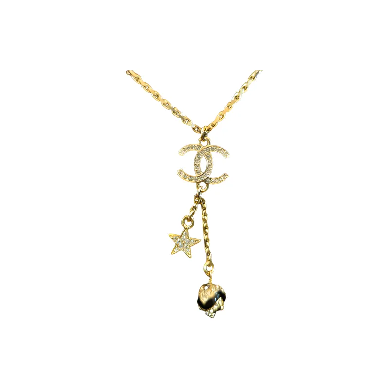 CHANEL 23k Necklaces Women's Gold-1