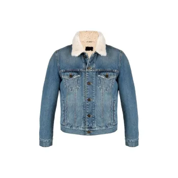 SAINT LAURENT Denim Jacket Men's Blue