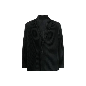 ISSEY MIYAKE Single breasted Pleated Blazer