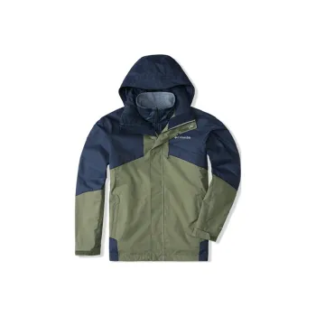 Columbia Waterproof And Windproof Windbreaker Jacket Unisex Army Green