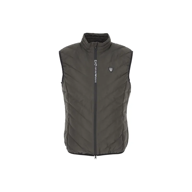 EMPORIO ARMANI EA7 Vests Men Gray Brown-0