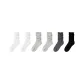 6 Pack (White 2+Light Heather Gray 2+Dark Heather Gray+Black)