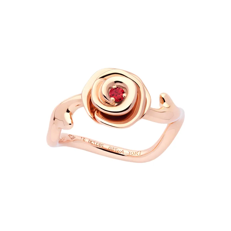 DIOR 18K Gold Rings Unisex Rose-1