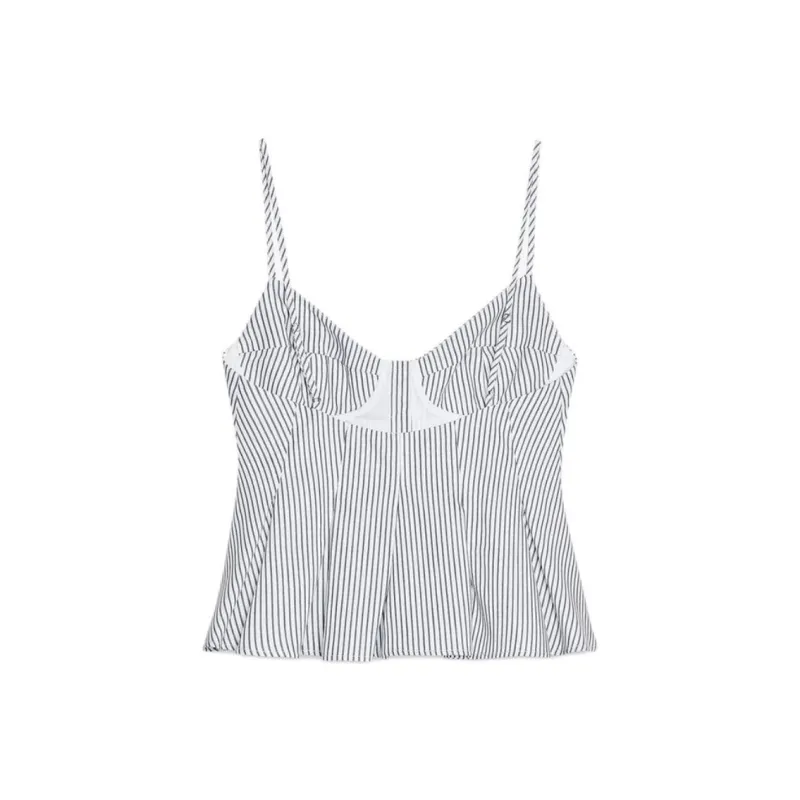 ZARA Camisole Women's White/Green-1