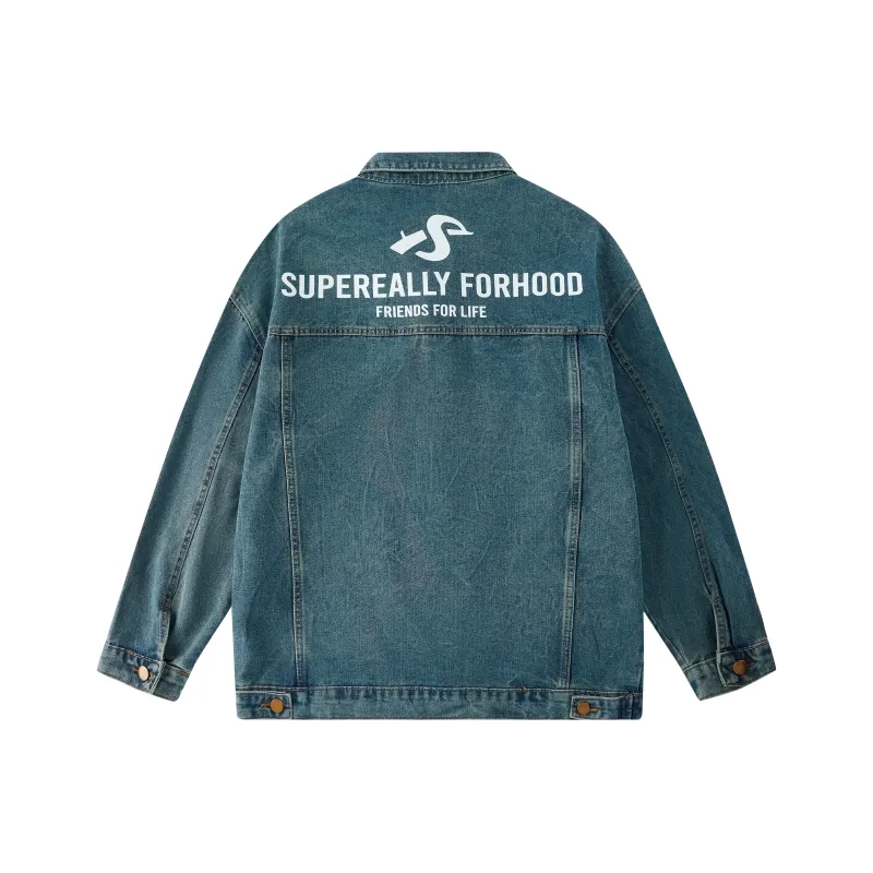 SUPEREALLY Denim Jackets Unisex-21