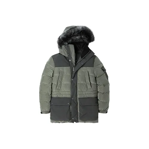 Timberland Puffer Jackets Men Peat Army Green