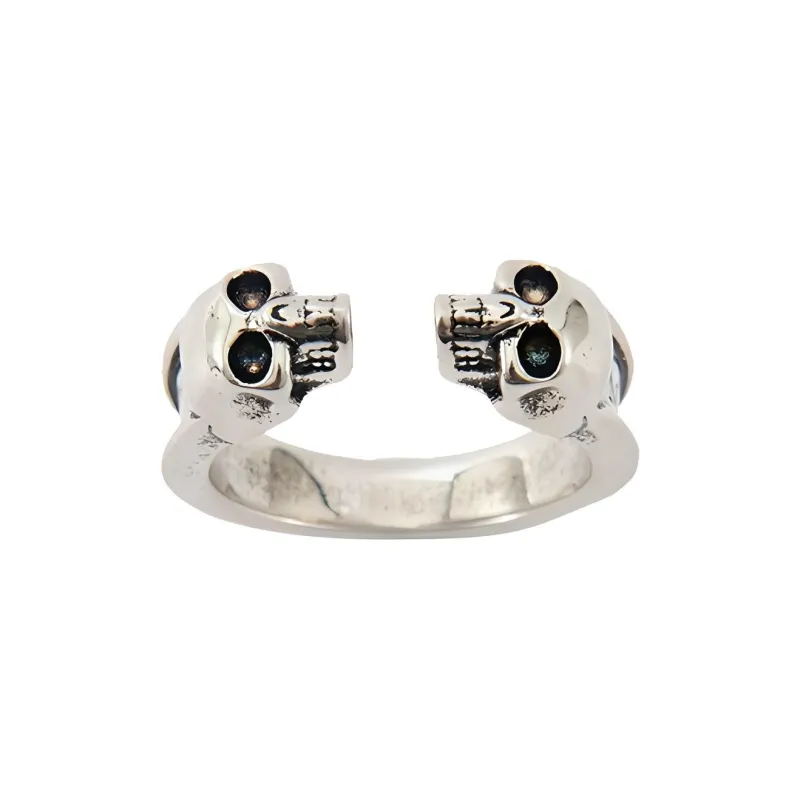 Alexander McQueen Twill Skull Ring-3