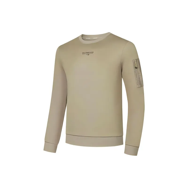 QIAODAN Sweatshirt Men's Agarwood Color/Agarwood Print-0