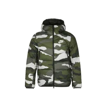 Nike Down Jackets Men Green Camouflage
