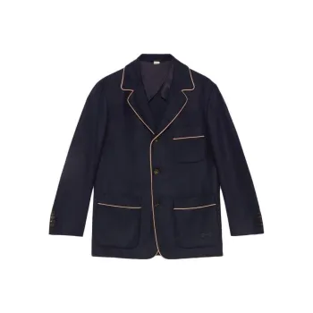 GUCCI Business Suits Men Navy Blue