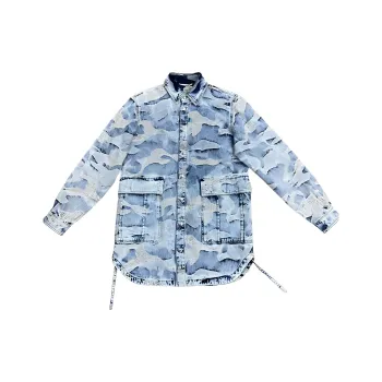Valentino Denim Jackets Men Blue