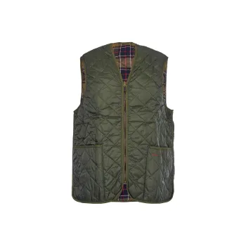 BARBOUR Reversible Checkered Zip Up Gilet