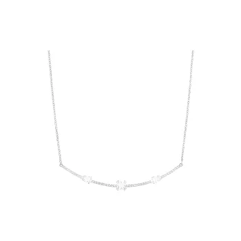 Swarovski Gray Necklaces Women's Silver