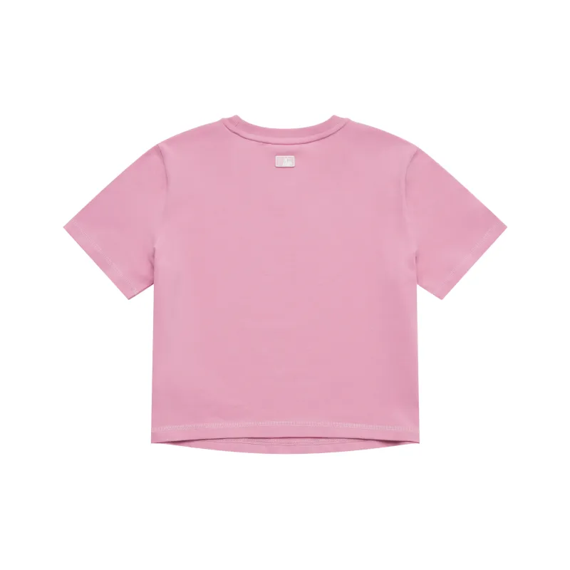 MLB New York Yankees Basic Collection SS25 T Shirt Women's Pink-1
