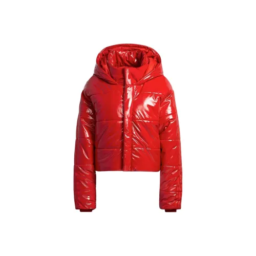 Adidas Ivy Park Faux Latex Crop Puffer Jacket All Gender