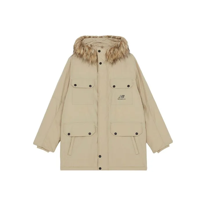 New Balance Down Jacket Winter Men's Khaki-0