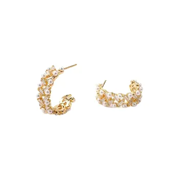 PIARA Faux Pearl Earrings Women's