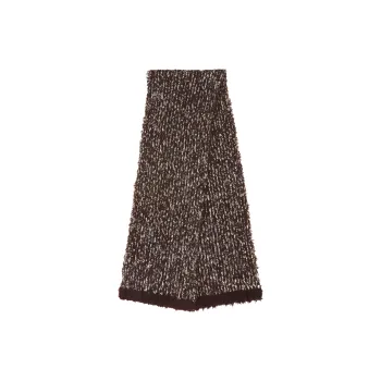 Acne Studios All-Over Tufted Motif Knitted Scarf