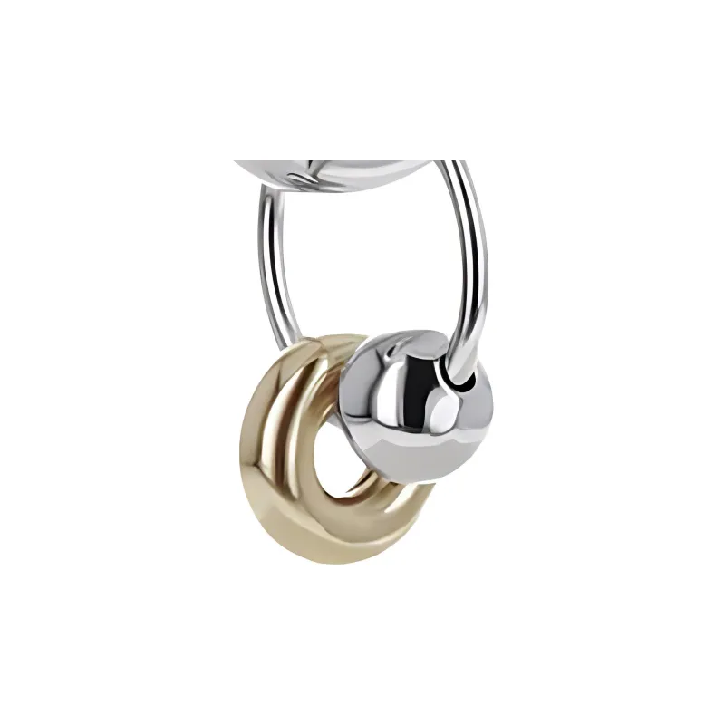 JUSTINE CLENQUET Silver Clip-On Earrings Unisex-1