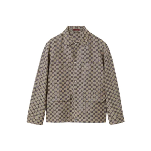 GUCCI Monogrammed Button Up Jacket