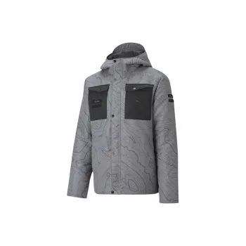 PUMA Porsche Racing Series Puffer Jackets Men Gray