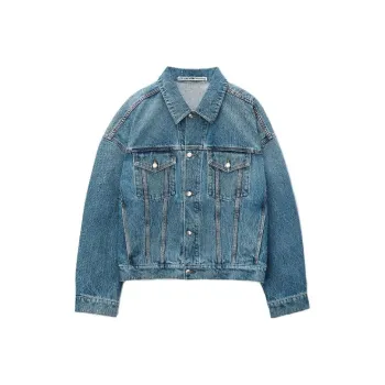Alexander Wang Denim Jackets Men Blue