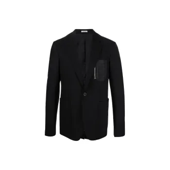 Alexander McQueen Chest Pocket SIngle Breasted Blazer