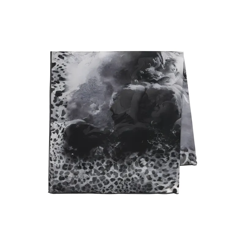 Roberto Cavalli Silk Silk Scarves Women's Black-1