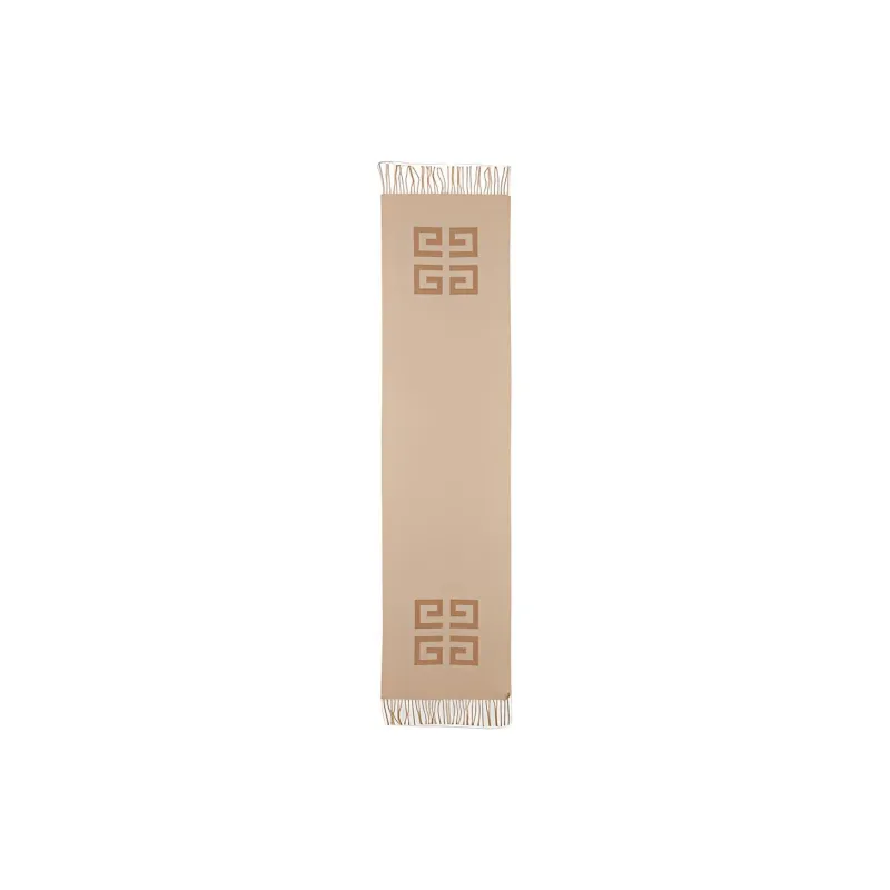 Givenchy Knit Scarves Men Brown/Beige-1