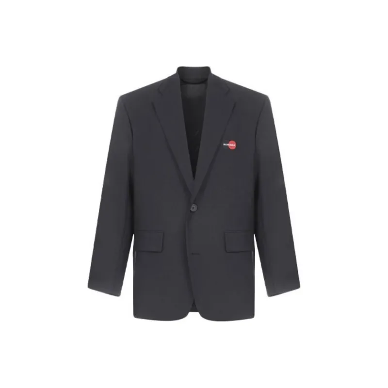 Balenciaga Business Suit Coat Loose Fit Men's Black-0