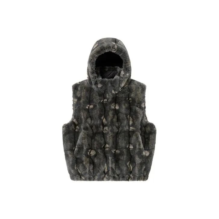 Supreme Faux Fur Hooded Vest-0