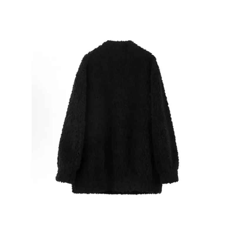 Mlpstudio Velvet-feel Coat Women's Black-1