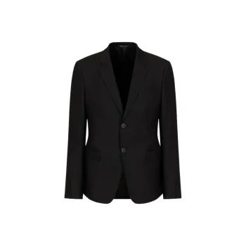 EMPORIO ARMANI Single breasted Worsted Virgin wool Jacket