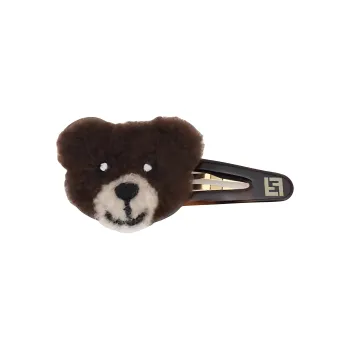 FENDI Hair Clips Women's Dark Brown