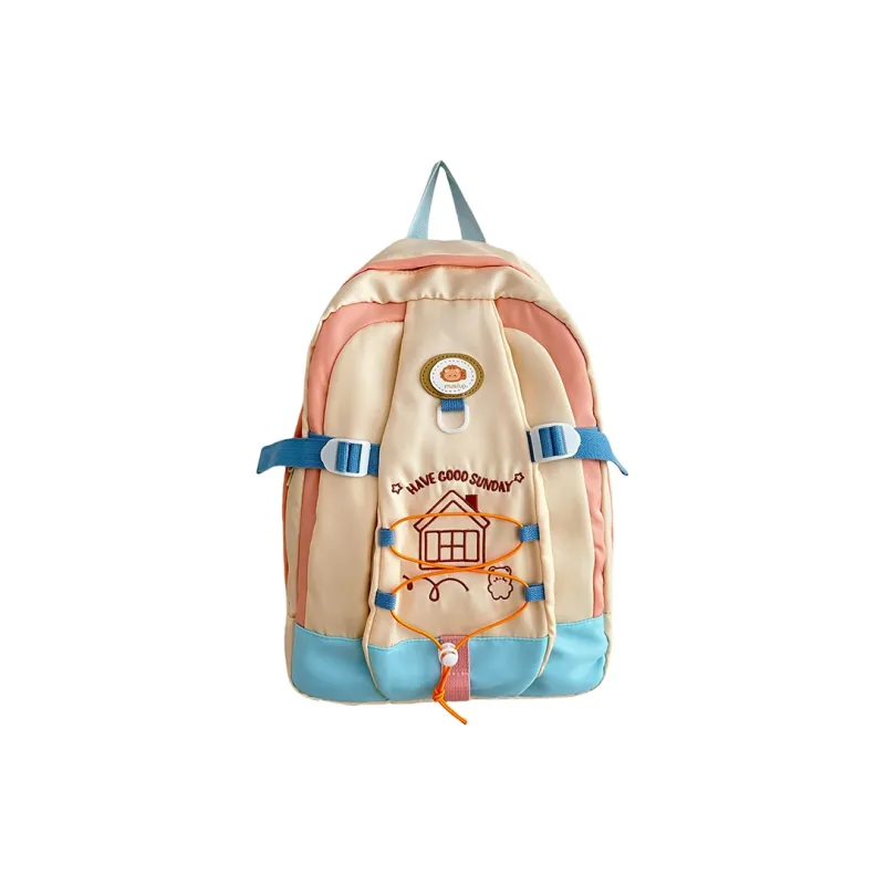 Alcohol Dragon Nylon Backpack Women's Multicolor-18
