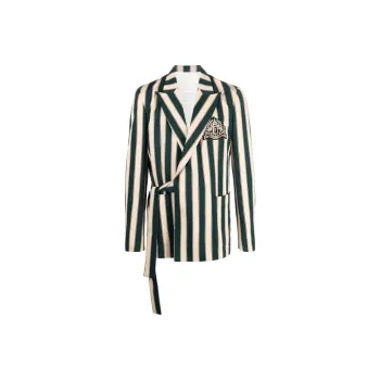BALMAIN Striped Wrap Blazer