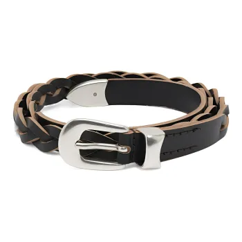 OUR LEGACY Braided Leather Belt