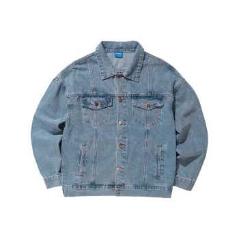 LOOKUN Denim Jackets Men Light Blue