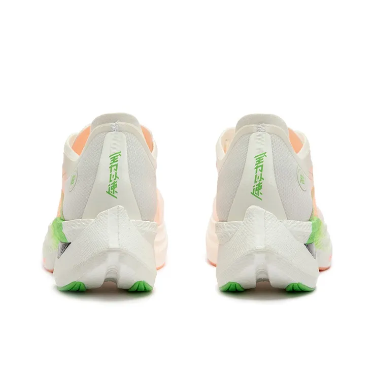 361° Running Shoes Unisex Low Top Feather White/Fluorescent Cream Peach Red-3