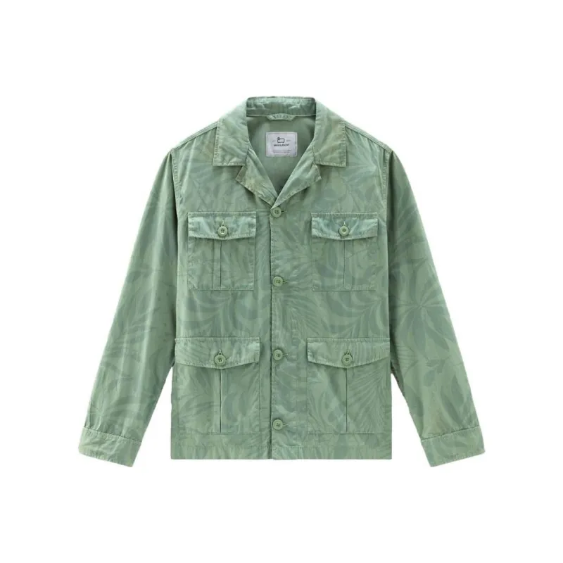 WOOLRICH Long Sleeved Tropical Printed Overshirt-0