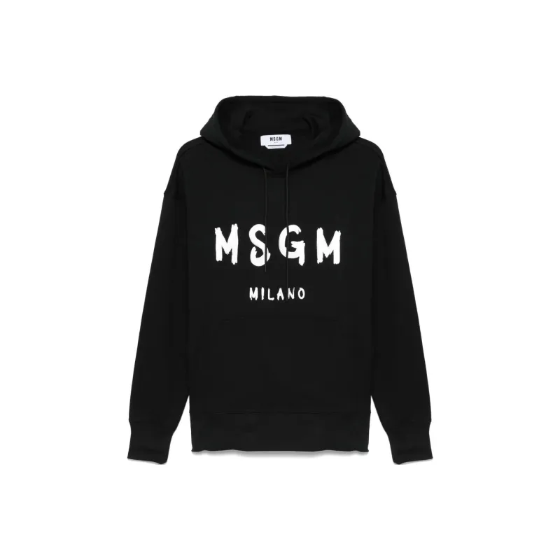 MSGM Logo print Hoodie-0