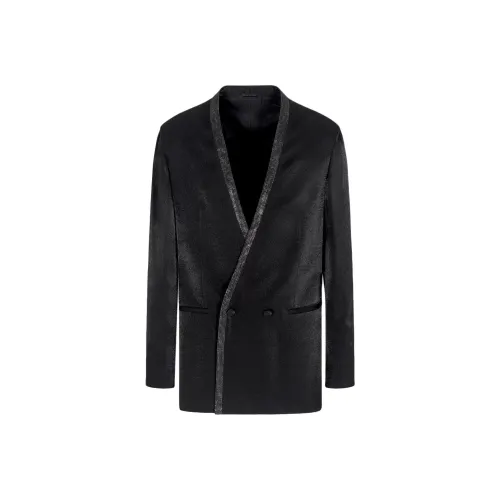 GIORGIO ARMANI Upton Line Tuxedo Jacket In A Viscose Blend With Rhinestones