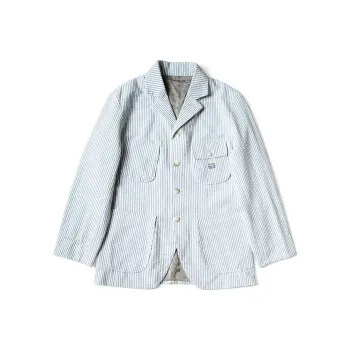 Kapital Striped Cotton Shirt Jacket