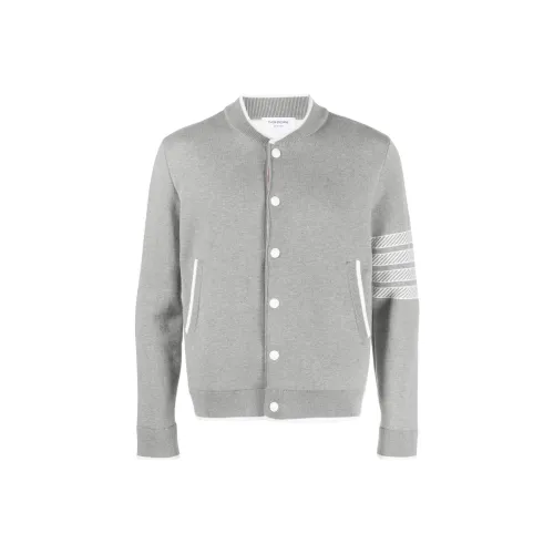 THOM BROWNE 4 bar Anchor print Cardigan