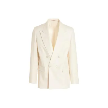 Valentino Double-Breasted Long-Sleeved Blazer
