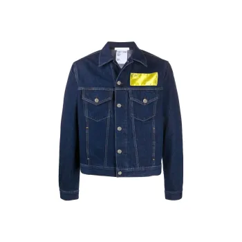Helmut Lang Denim Jackets Men Dark Blue