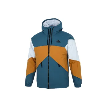 Adidas Puffer Jackets Men Uniform Blue