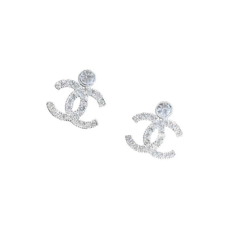 CHANEL Clip on Clip On Earrings Women's Silver-1