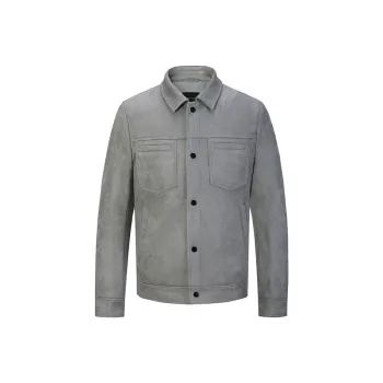 DAVID NAMAN Jackets Men Gray