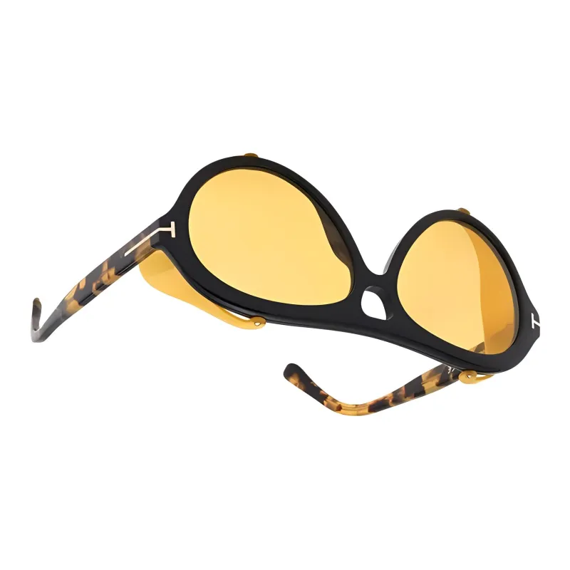 TOM FORD Acetate Aviator Sunglasses Men's Black-2